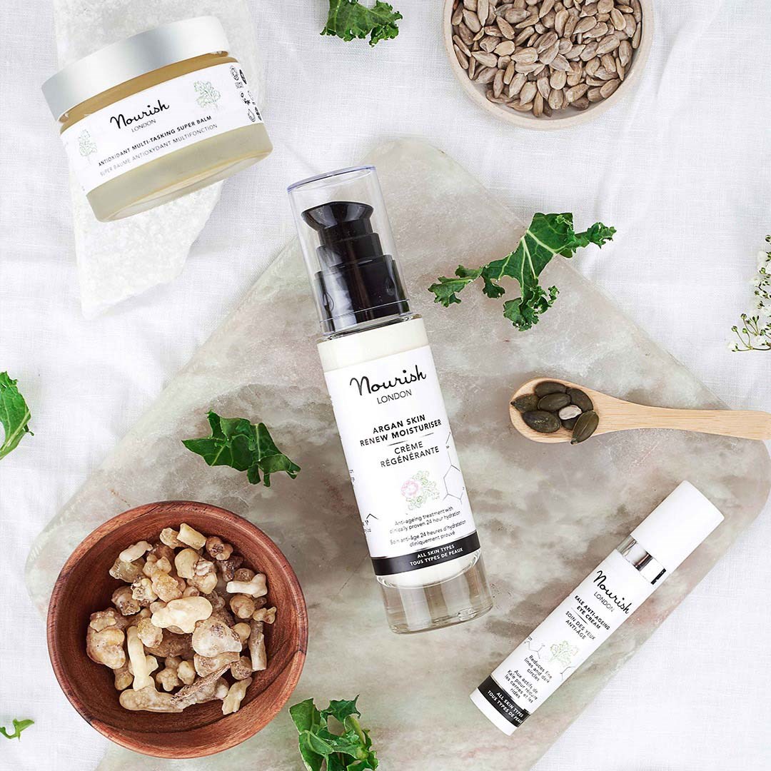 Nourish London Argan Skin Renew Moisturiser 50 ml (obrázok 4)