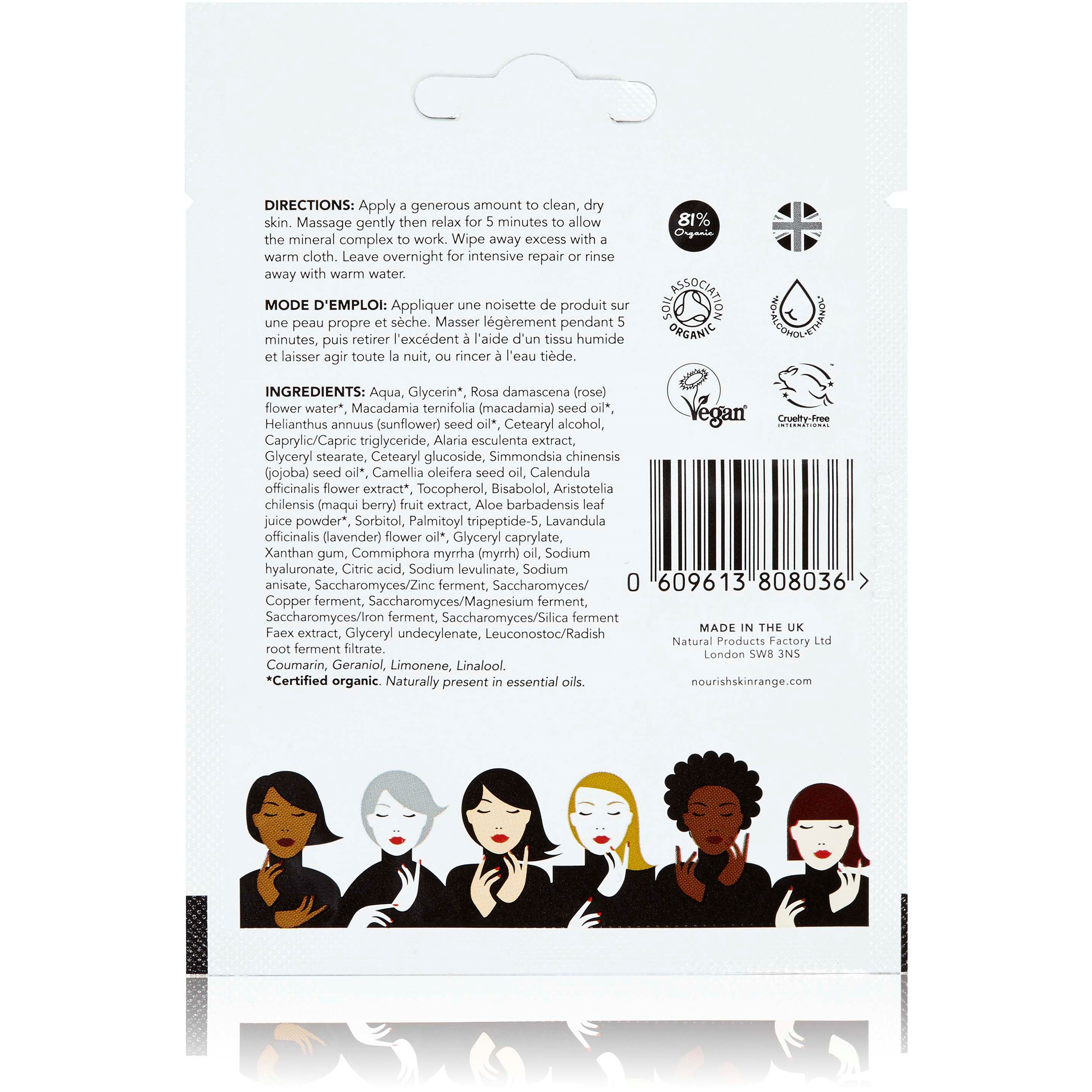Nourish London Probiotic Multi-Mineral Repair Mask 30 ml (obrázok 5)
