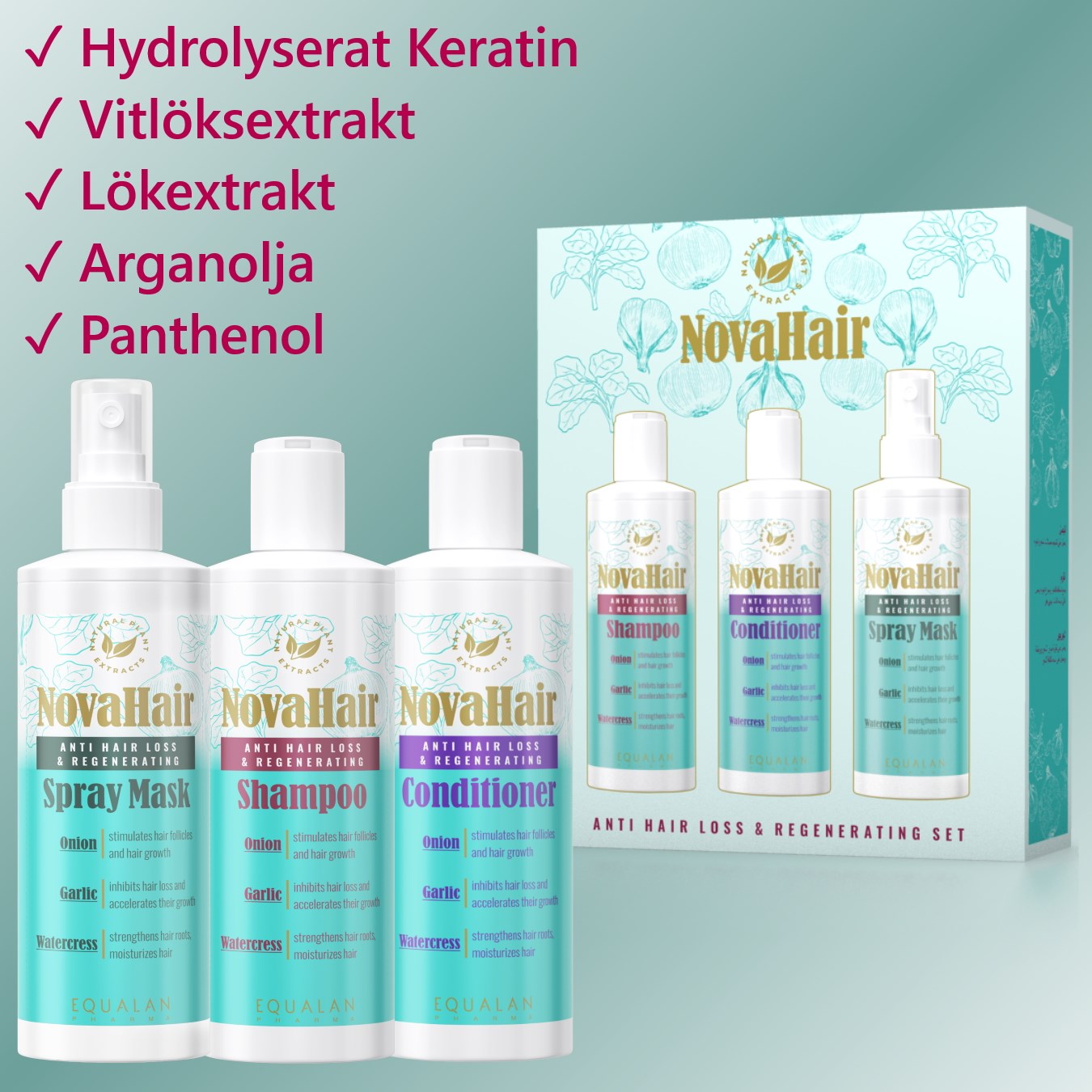 NovaHair Anti Hair Loss & Regenerating Set (obrázok 4)