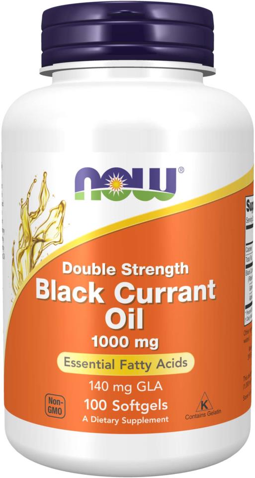 NOW  Black Currant Oil Double Strength 1000 Mg 100 Softgels