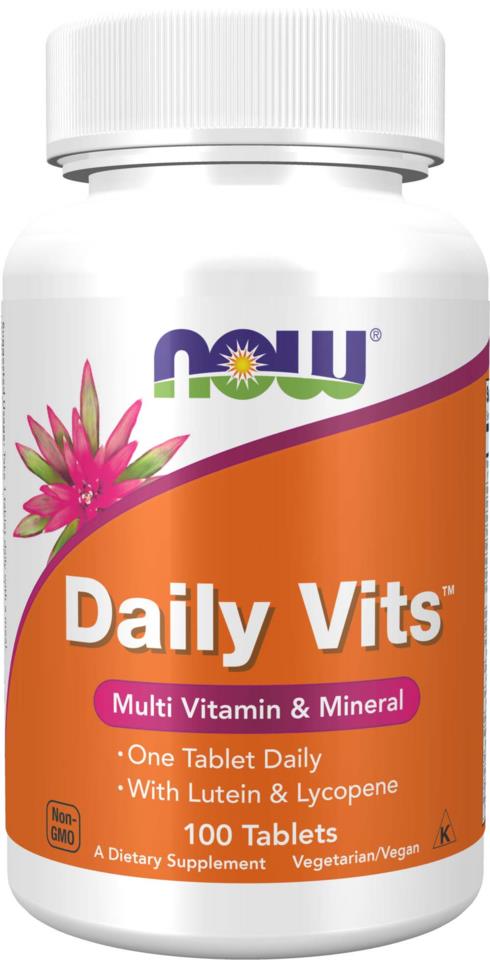 NOW  Daily Vits 100 Tabs-One Per Day