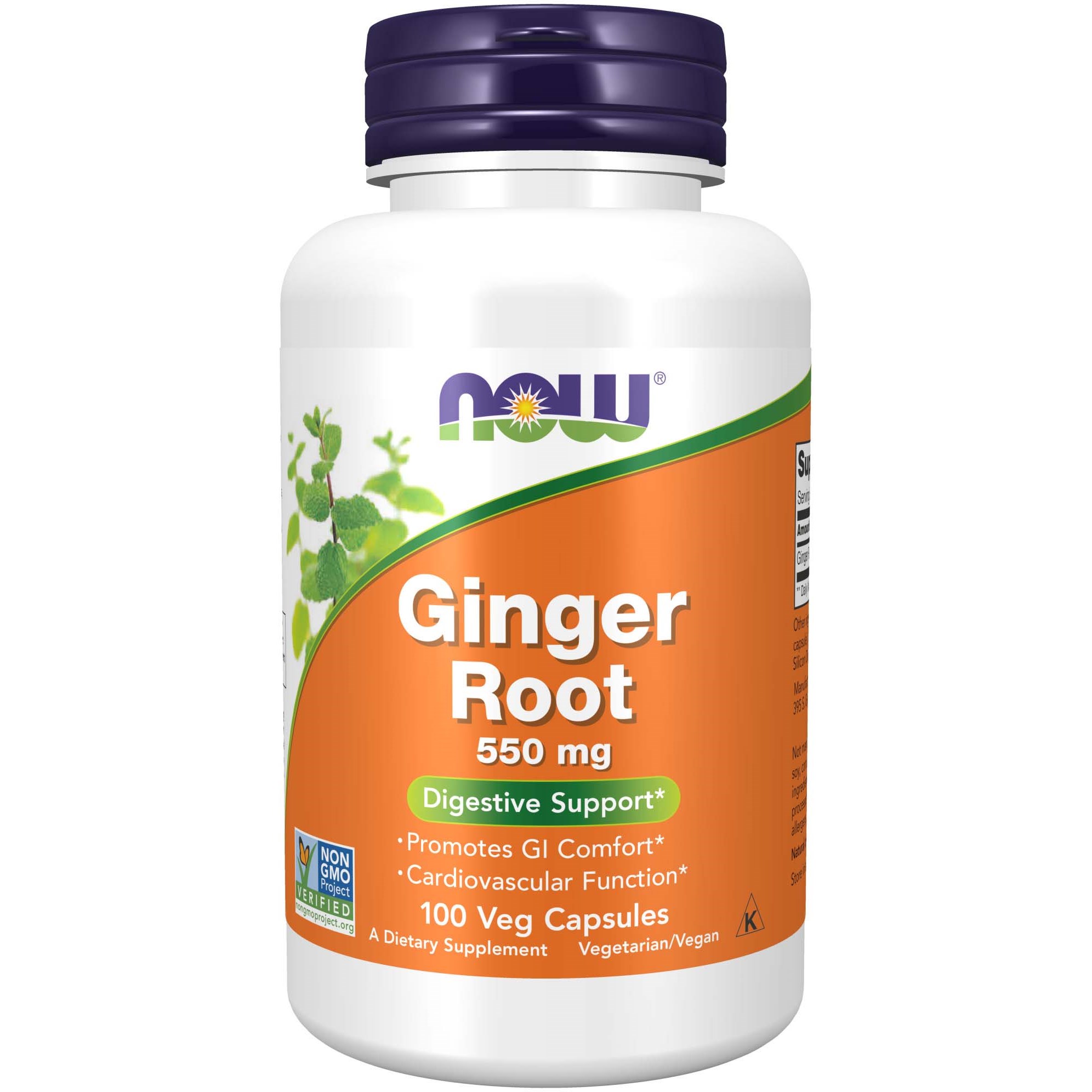 NOW   Ginger 550 Mg  100 st