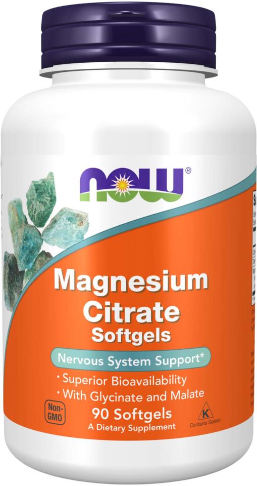 NOW  Magnesium Citrate 134Mg 90 Softgels