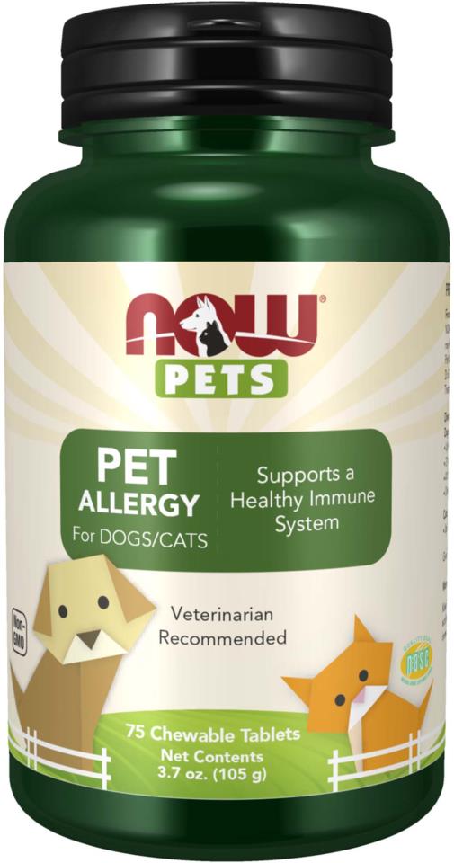 NOW  Pets Allergy 75 Tabs