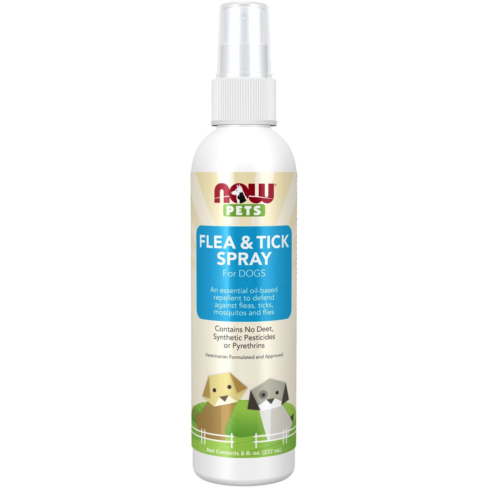 NOW   Pets Flea & Tick Spray 237 ml