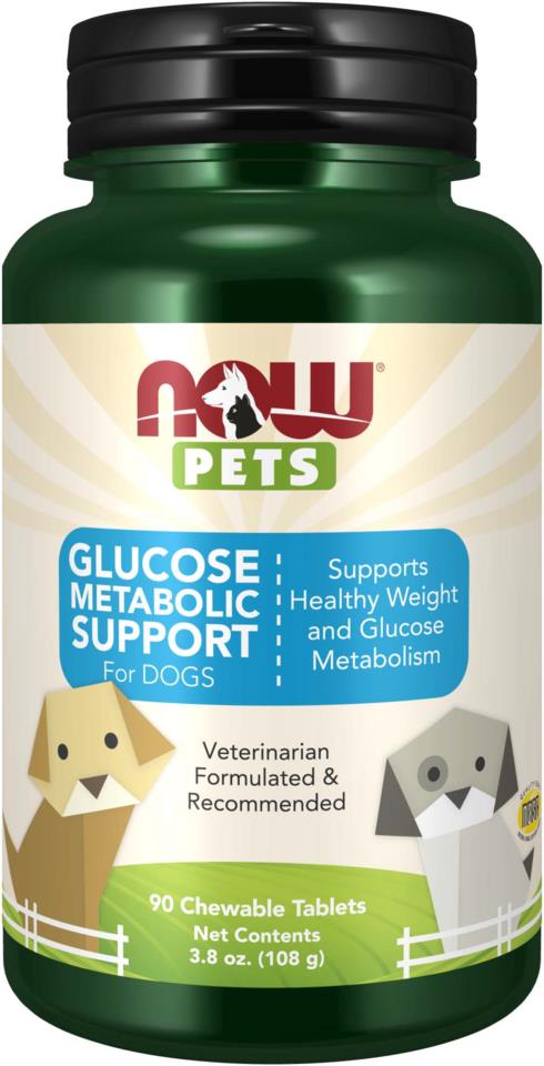 NOW  Pets Glucose Metabolic Support 90 Tabs