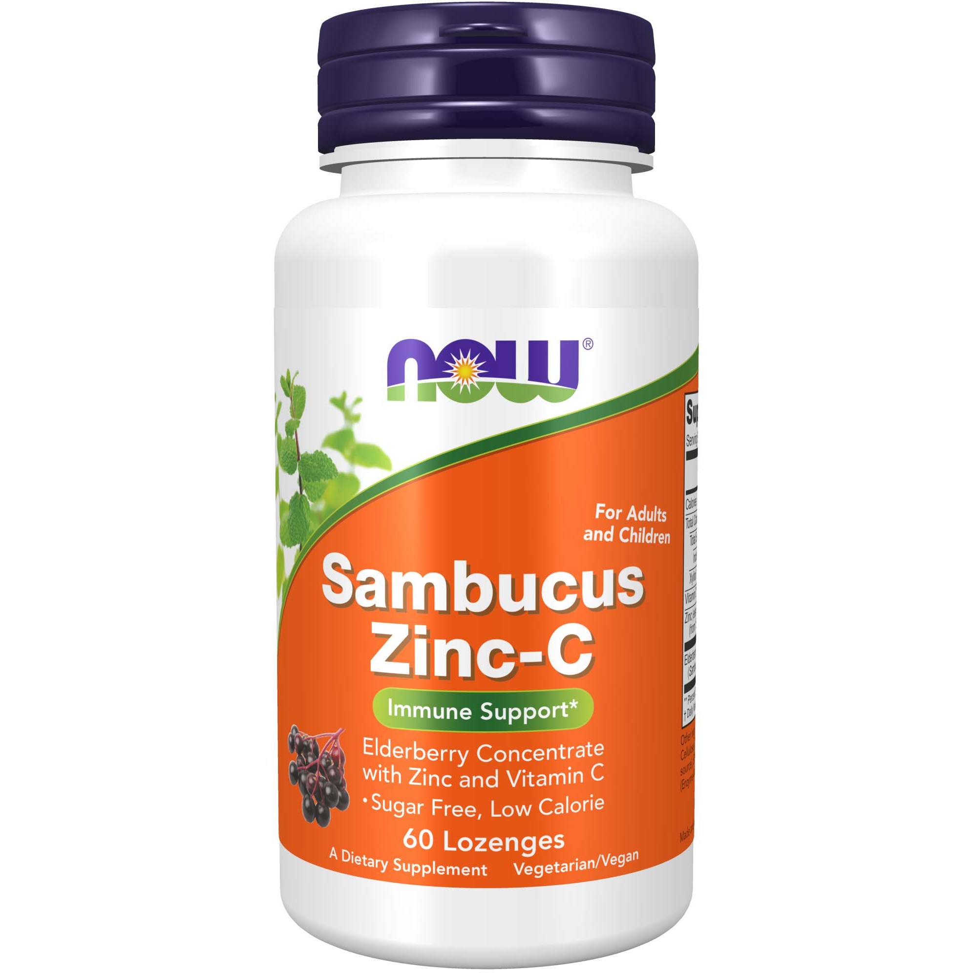 NOW   Sambucus Zinc+C 60 st