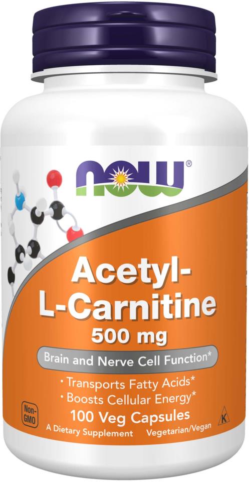 NOW Acetyl L-Carn 500 mg 100 st
