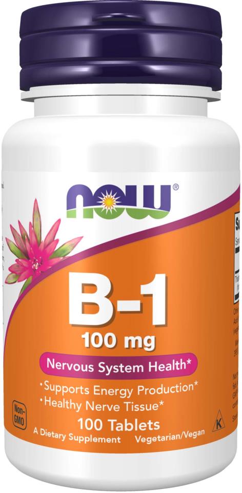 NOW B-1 Vitamin 100 Mg 100 Tabs