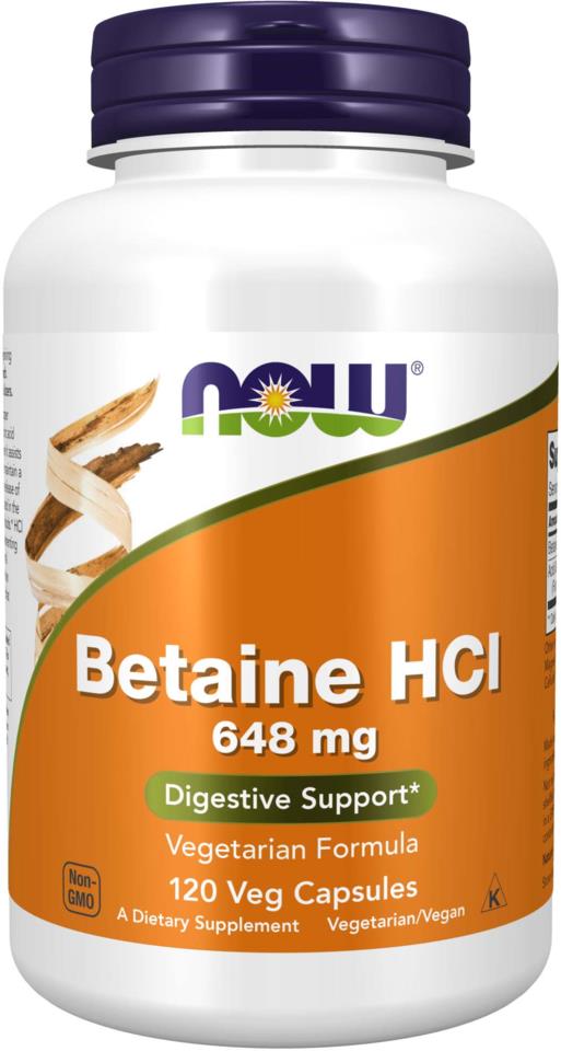 NOW Betaine Hcl  120 Vegkapslar
