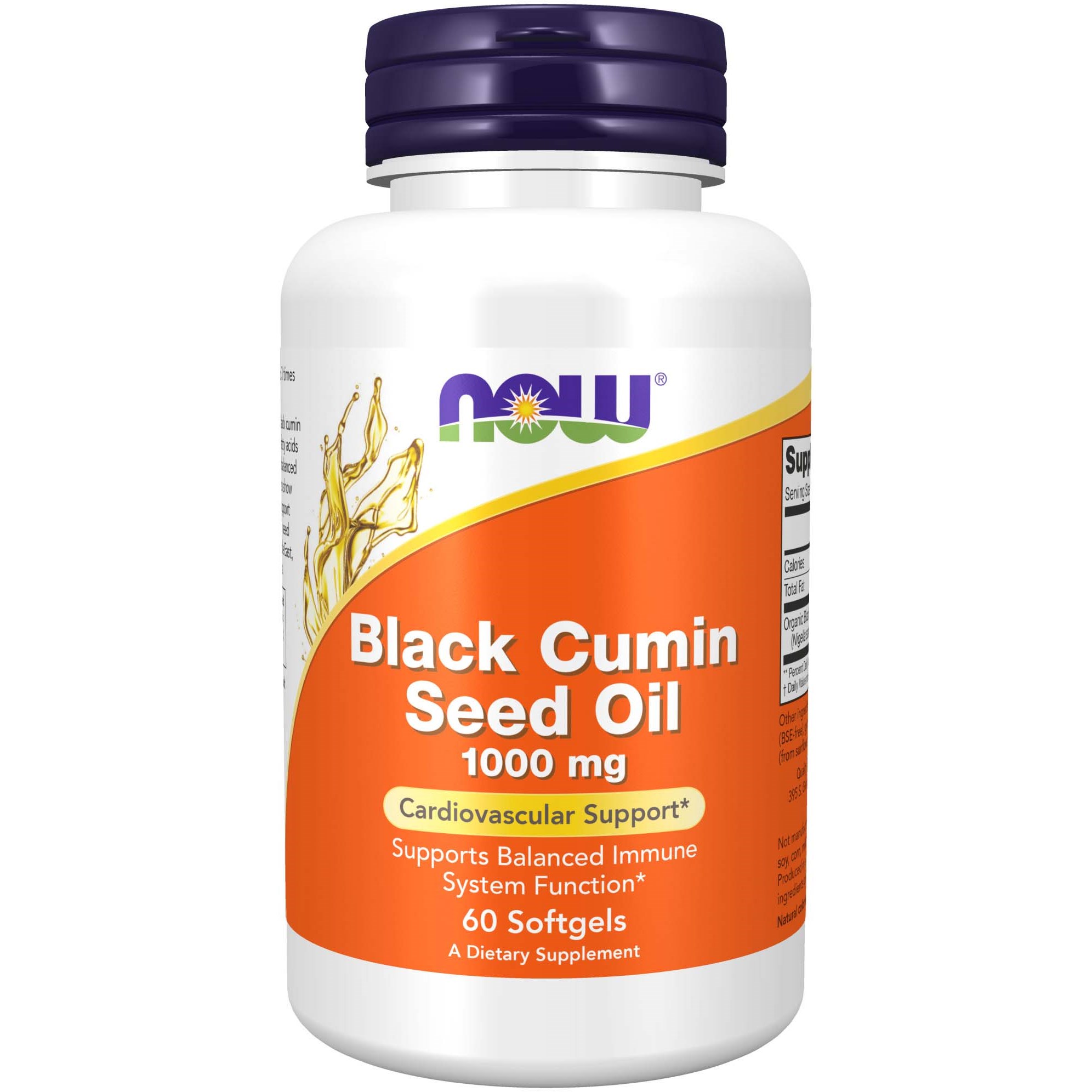 NOW  Black Cumin Seed Oil 1000 Mg 60 st