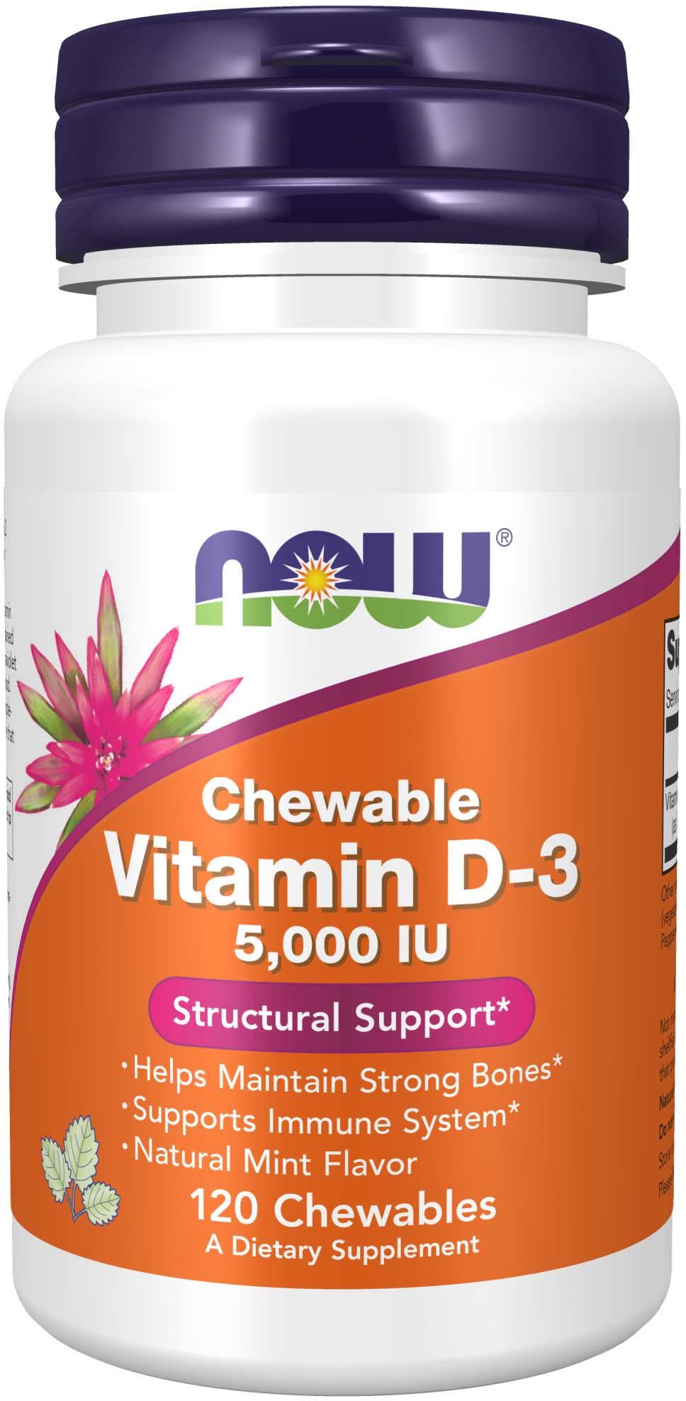 NOW Vitamin D-3 5000 Iu 120 pcs | lyko.com
