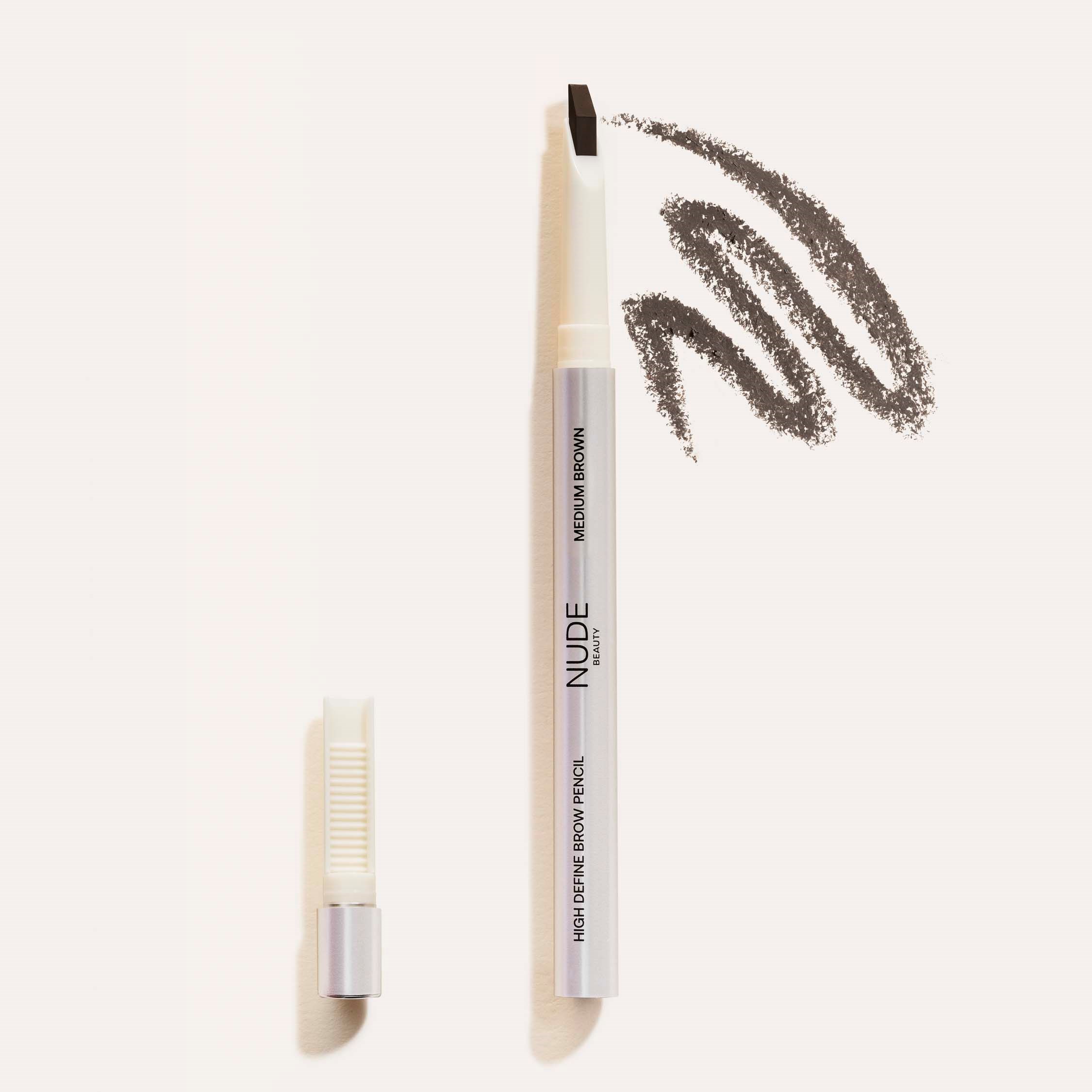 Nude Beauty High Define Brow Pencil Medium Brown (obrázok 3)