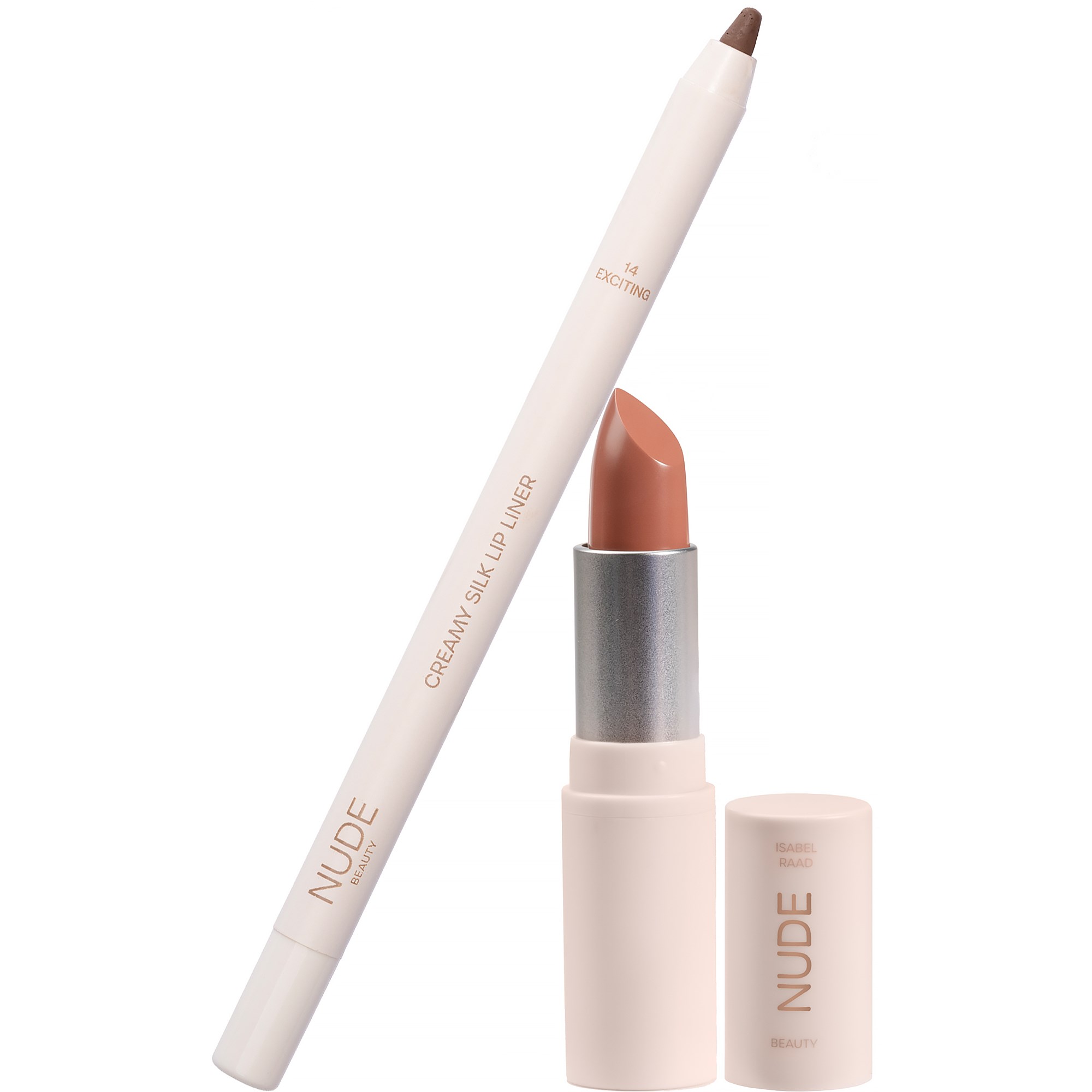 Läs mer om Nude Beauty Lip Duo Exciting Kiss