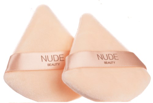 Nude Beauty Triangle Powder Puff Duo