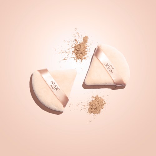 Nude Beauty Triangle Powder Puff Duo lyko