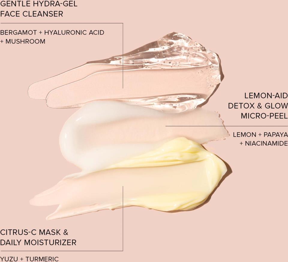 Nudestix 3-Step Citrus Skin Renewal - Sensitive (Cleanser, Micro-peel, Moisturizer)