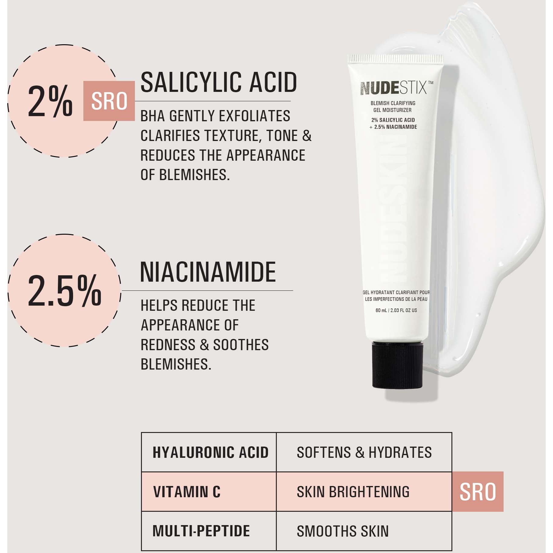 Nudestix Blemish Clarifying Gel Moisturizer 60 ml (obrázok 5)