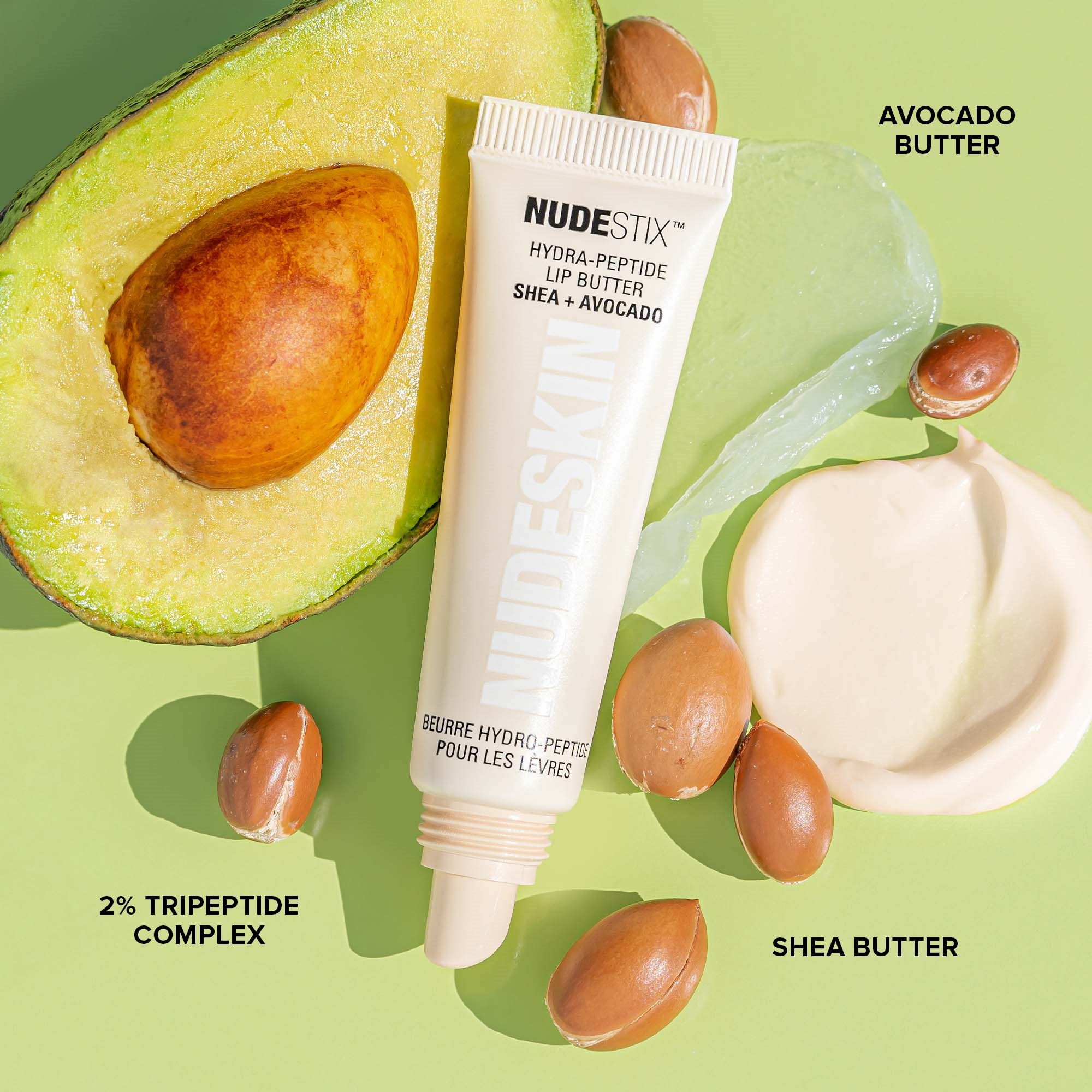 Nudestix Hydra-Peptide Lip Butter Avocado + Shea (obrázok 8)