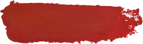 Roter Pinselstrich auf schwarzem Hintergrund. Der Strich ist breit und hat grobe Ränder.