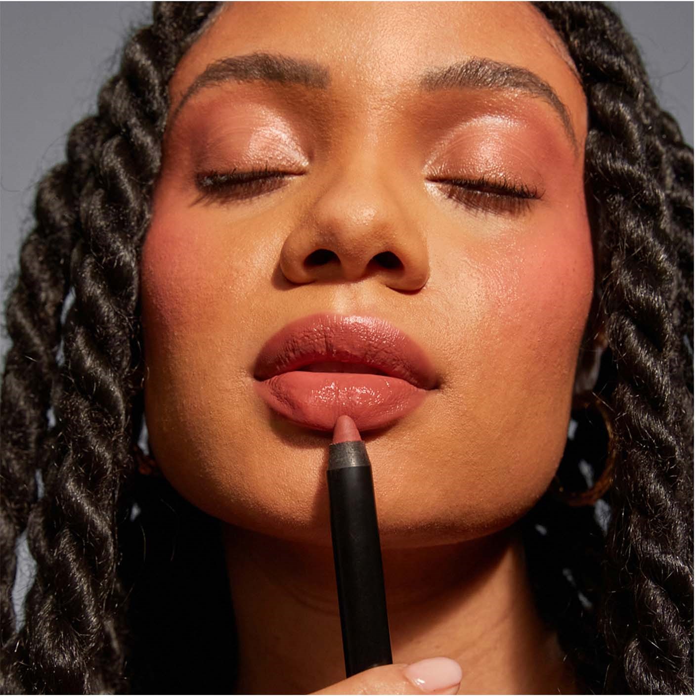 Nudestix Intense Matte Lip + Cheek Pencil Sunkissed Rose 2 (obrázok 4)