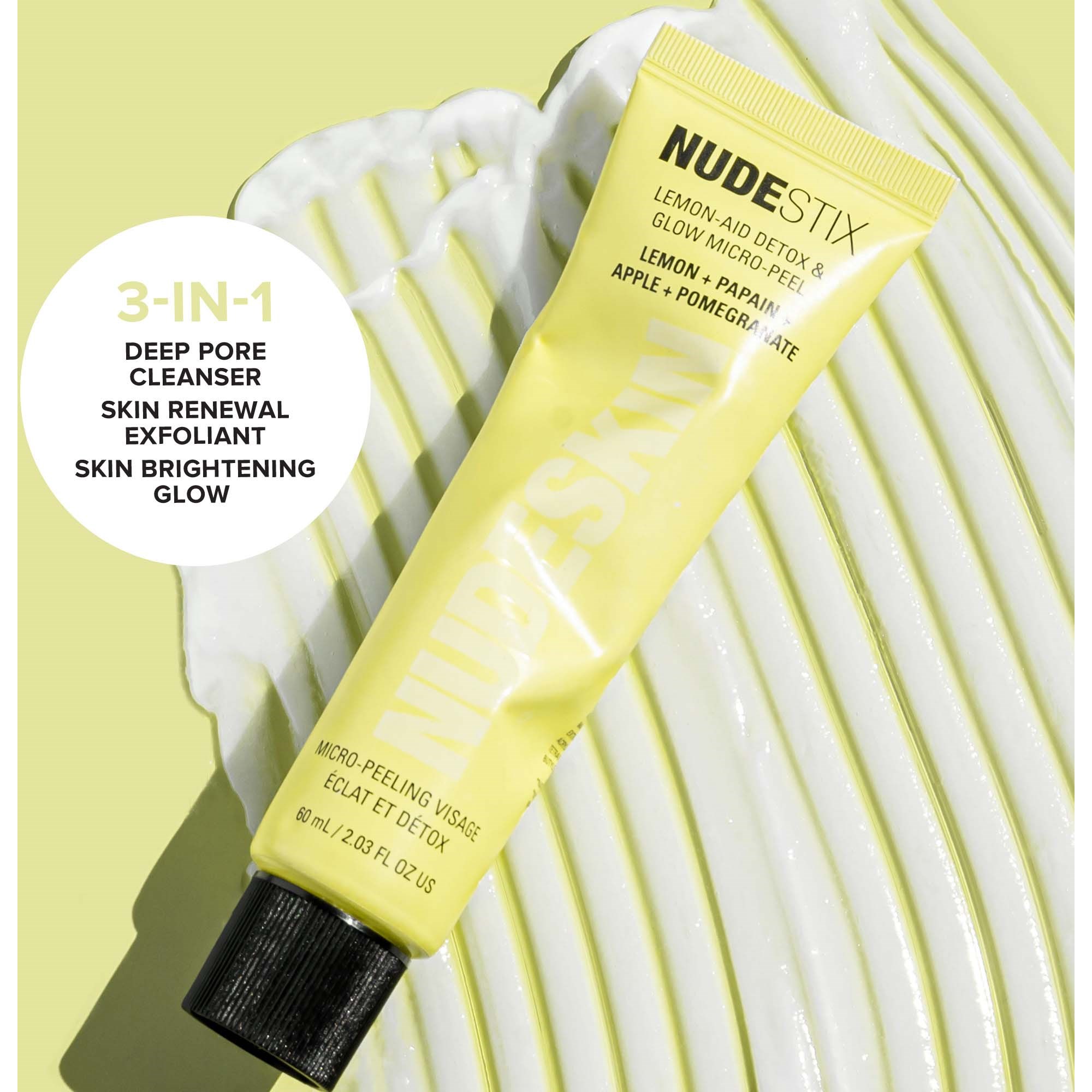 Alternativ bild 1 för Nudestix, Lemon-Aid, Detox, Peel-Off Mask, For Face, 60 ml