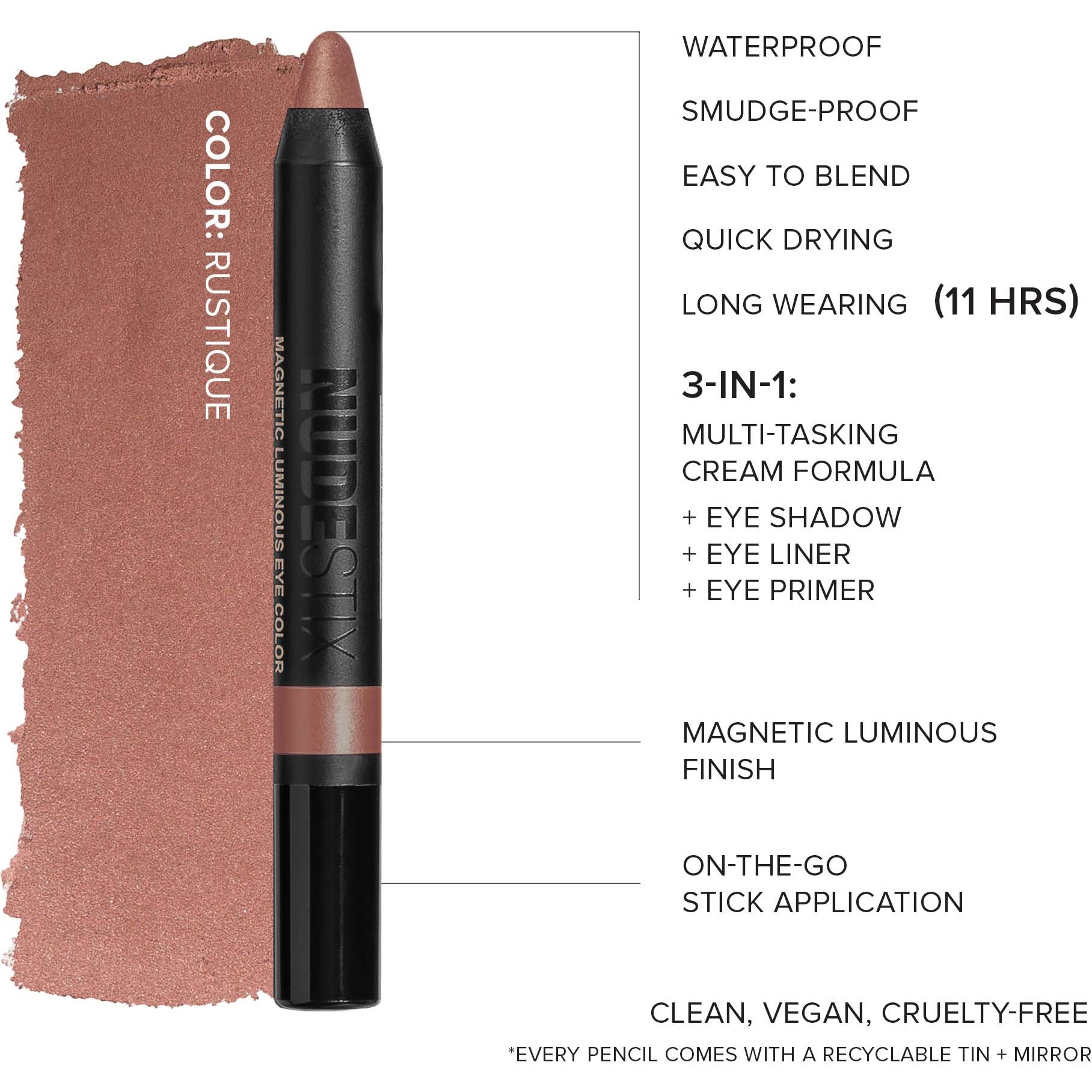 Nudestix Magnetic Luminous Eye Color Burnish (obrázok 4)