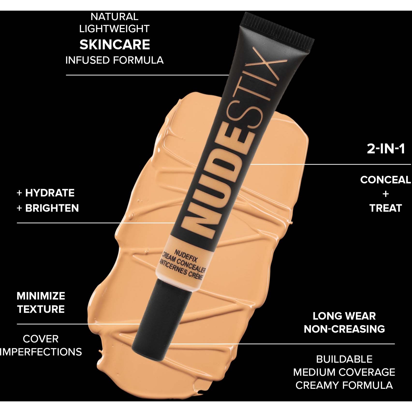 Nudestix Nudefix Cream Concealer Nude 6 (obrázok 4)