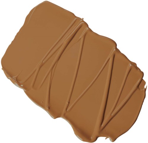 En chokladkaka med slät yta och diagonala linjer för dekoration.