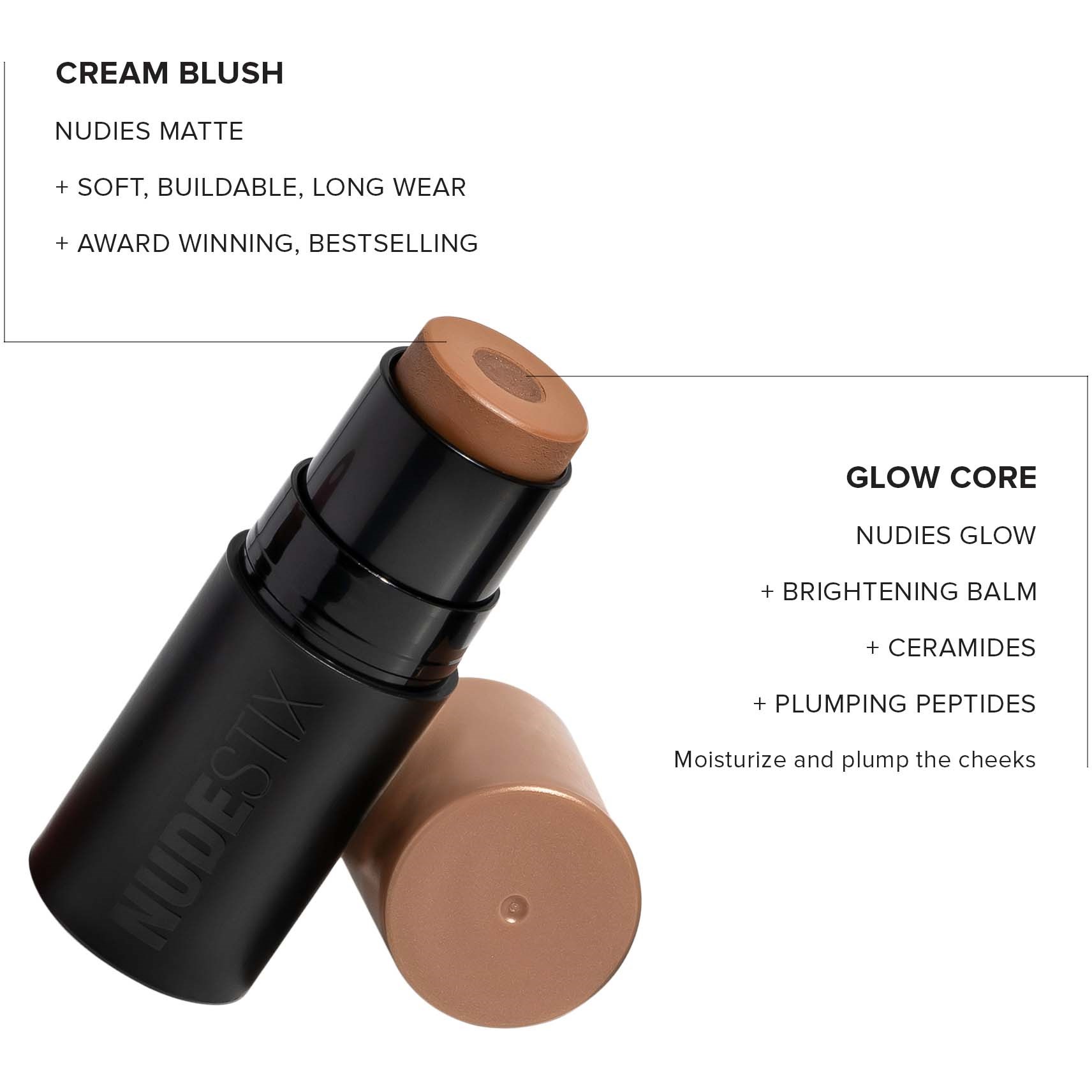 Nudestix Nudies Matte + Glow Core Tan Glow (obrázok 4)