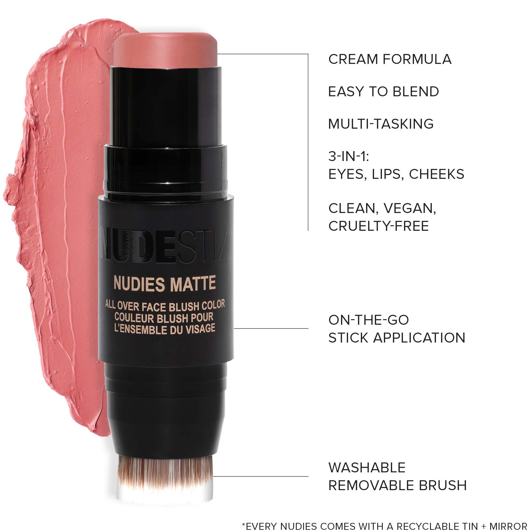 Nudestix Nudies Matte Blush Naughty N'Spice (obrázok 6)