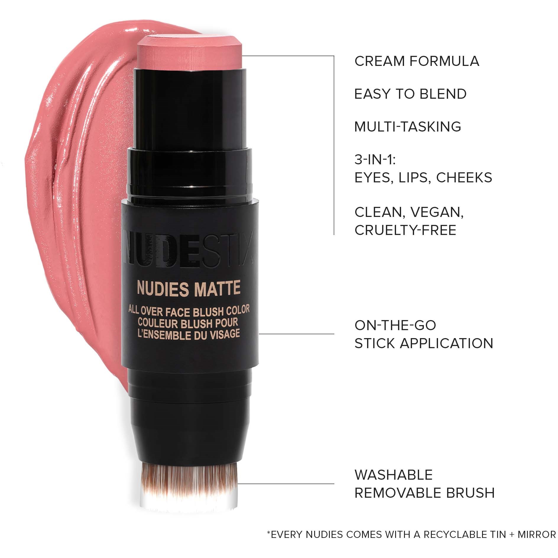 Nudestix Nudies Matte Blush Sunkissed Pink (obrázok 5)