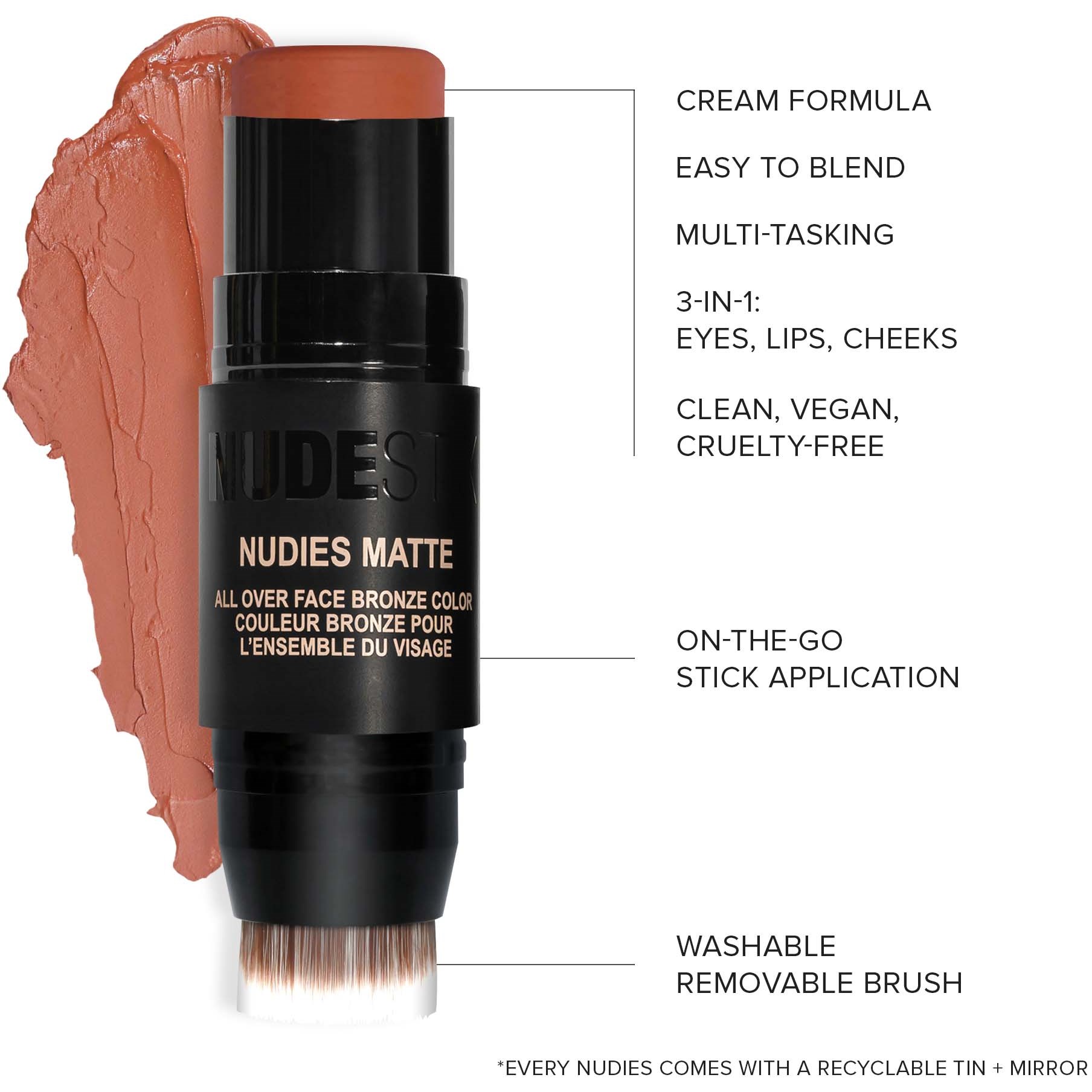Nudestix Nudies Matte Bronze Sunkissed (obrázok 4)