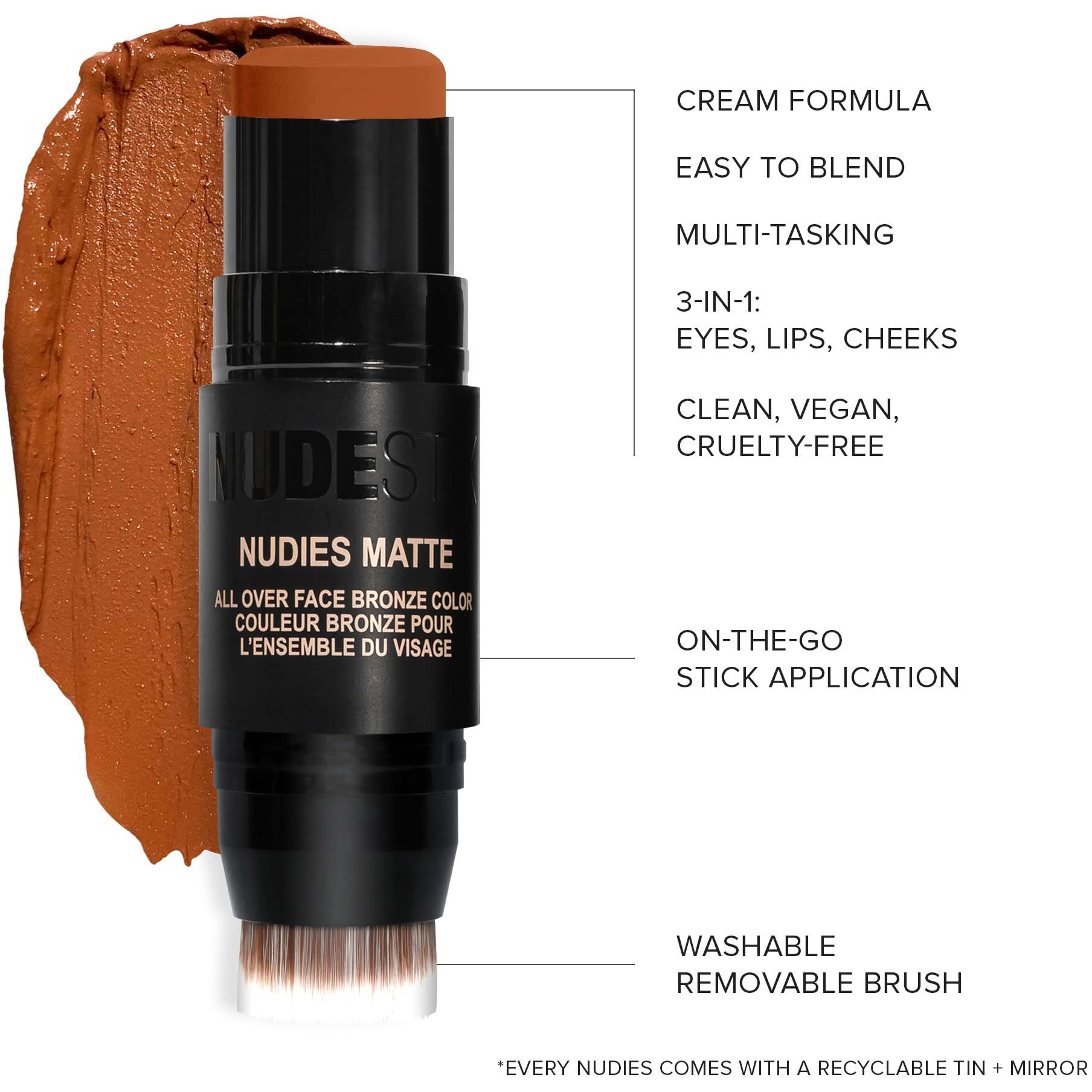 Nudestix Nudies Matte Bronze Terracotta Tan (obrázok 4)