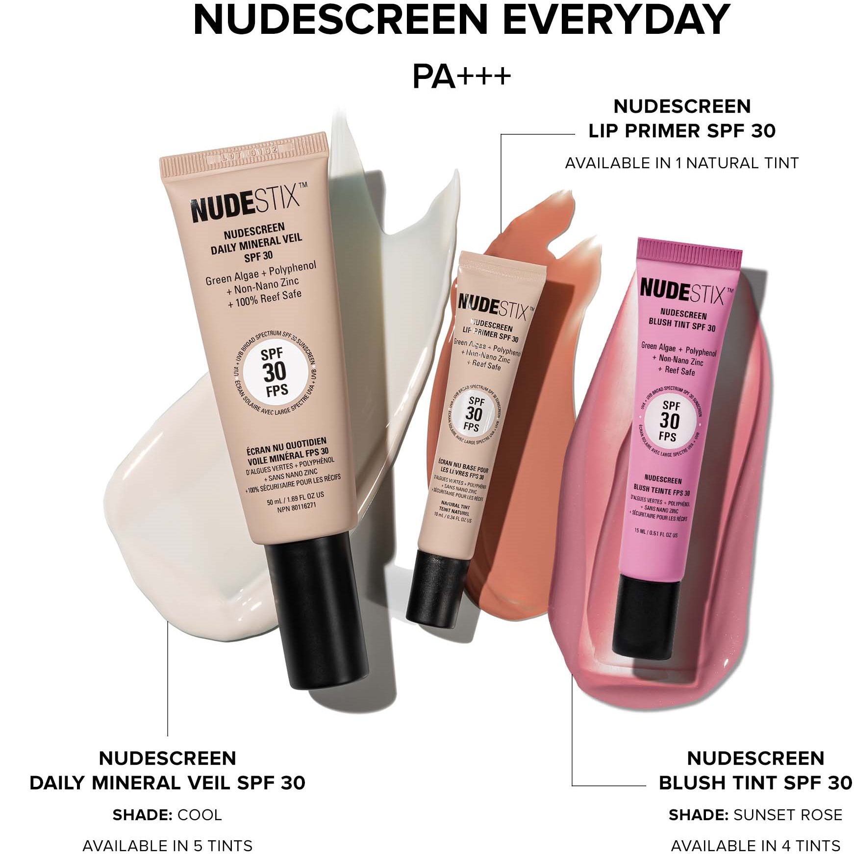 Nudestix Nudscreen SPF 30 Lip Primer- Natural (obrázok 8)