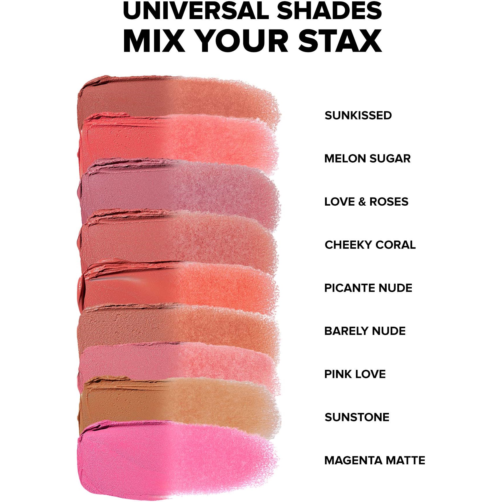 Nudestix Stax All Over Color Blush Balm Love & Roses (obrázok 10)