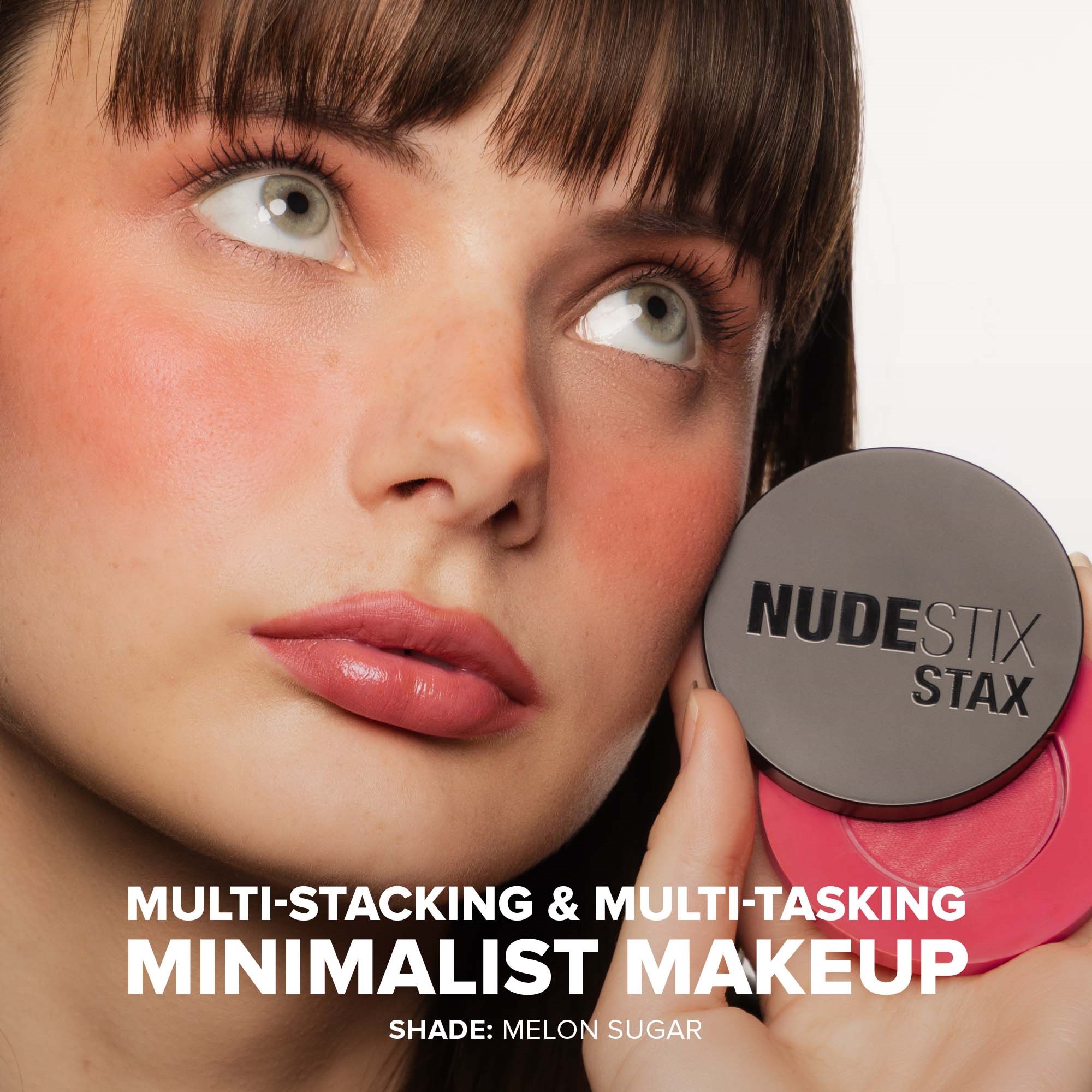 Nudestix Stax All Over Color Blush Balm Melon Sugar (obrázok 4)