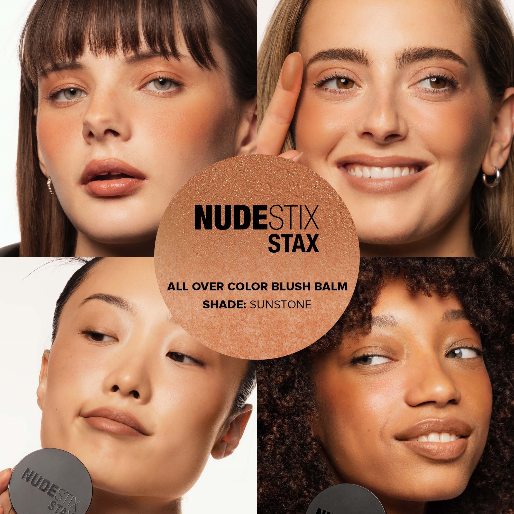 Nudestix Stax All Over Color Blush Balm Sunstone (obrázok 3)