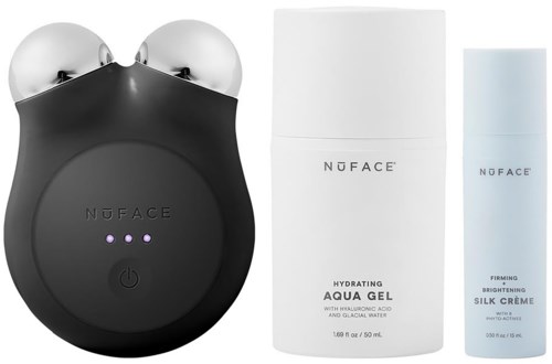 NuFACE Mini+ Smart Petit Facial Toning Kit Midnight Black
