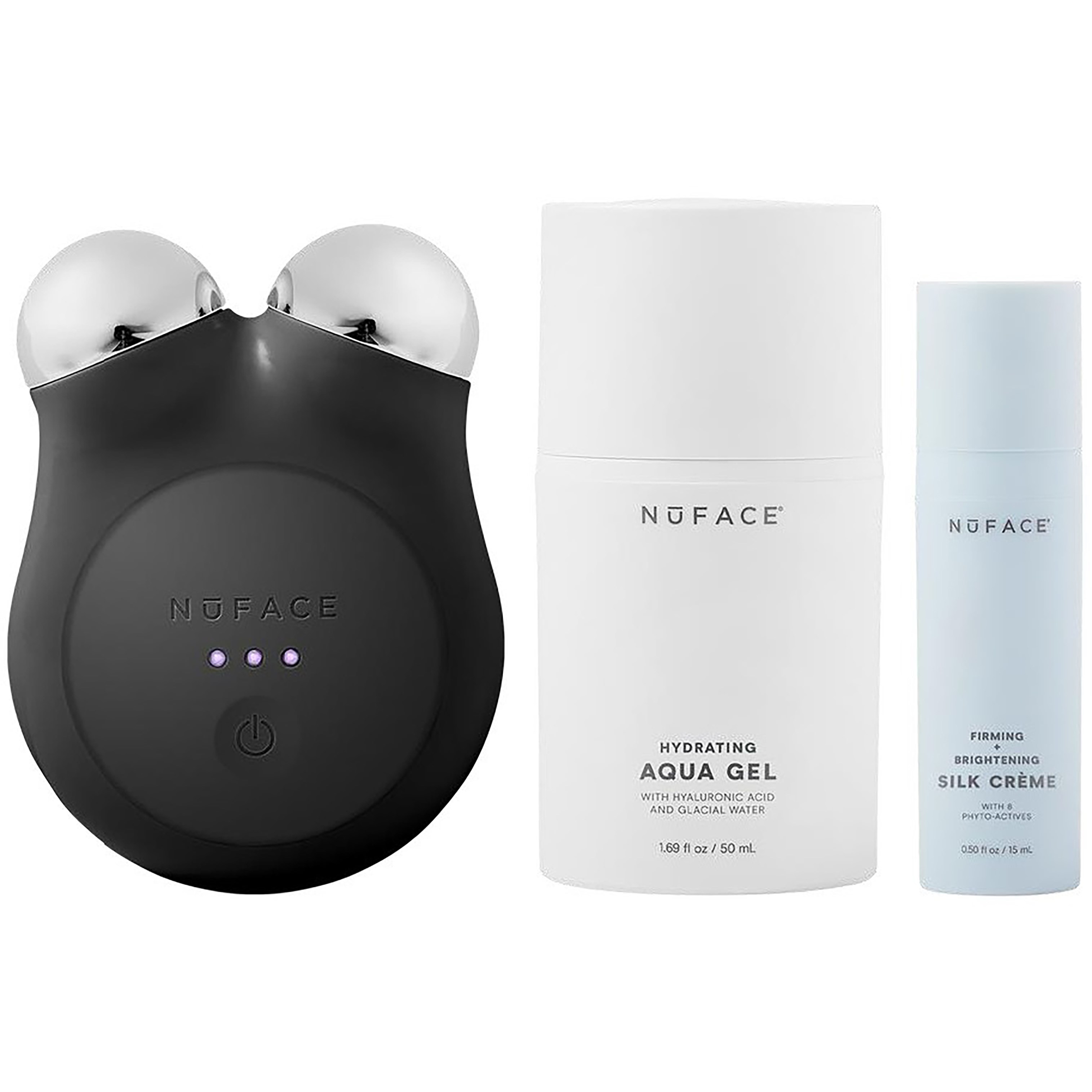 NuFACE Mini+ Smart Petit Facial Toning Kit Midnight Black