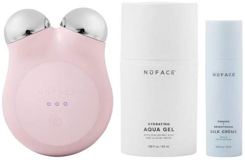 NuFACE Mini+ Smart Petit Facial Toning Kit Sandy Rose