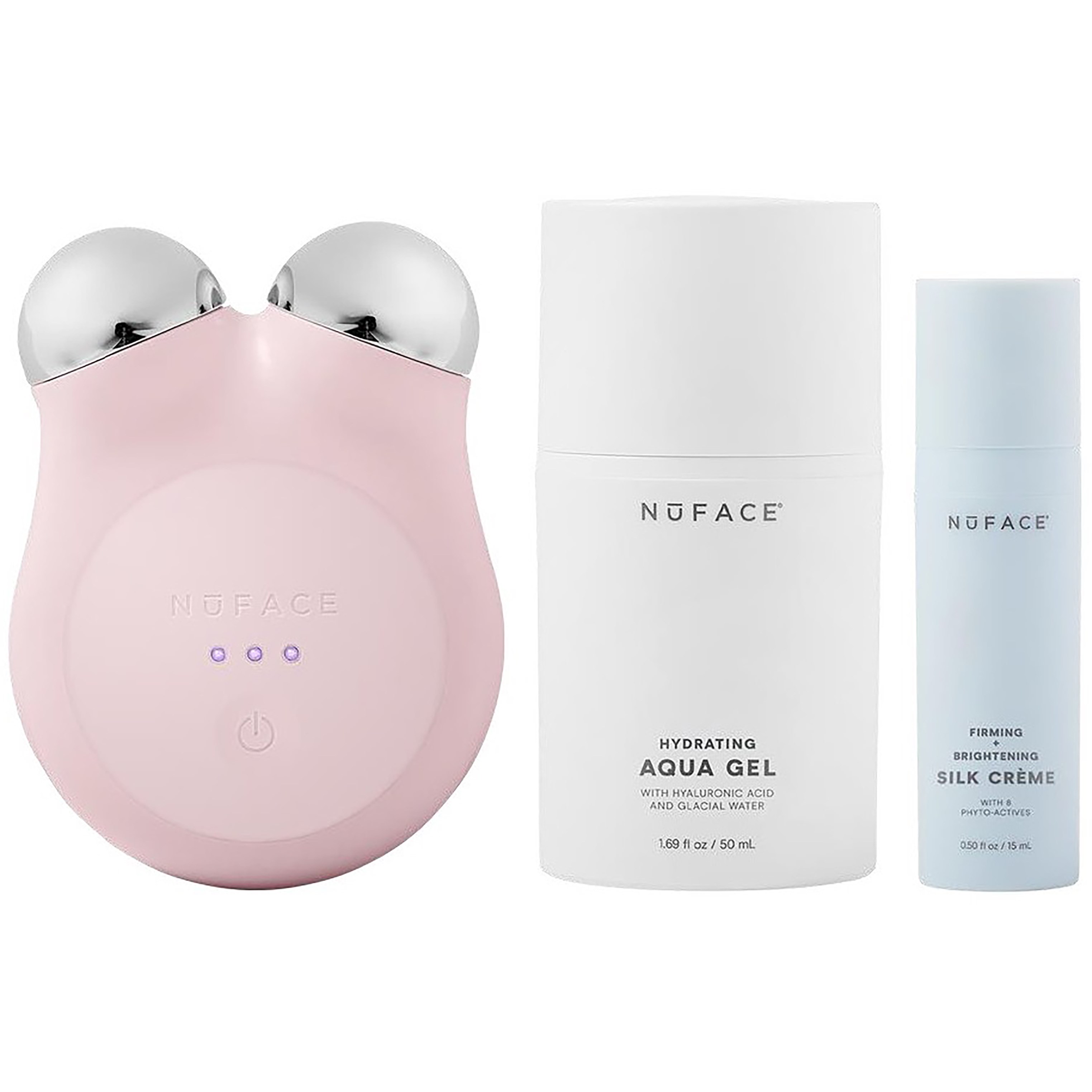 NuFACE Mini+ Smart Petit Facial Toning Kit Sandy Rose