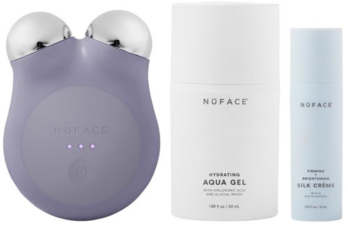 NuFACE Mini+ Smart Petit Facial Toning Kit Violet Dusk