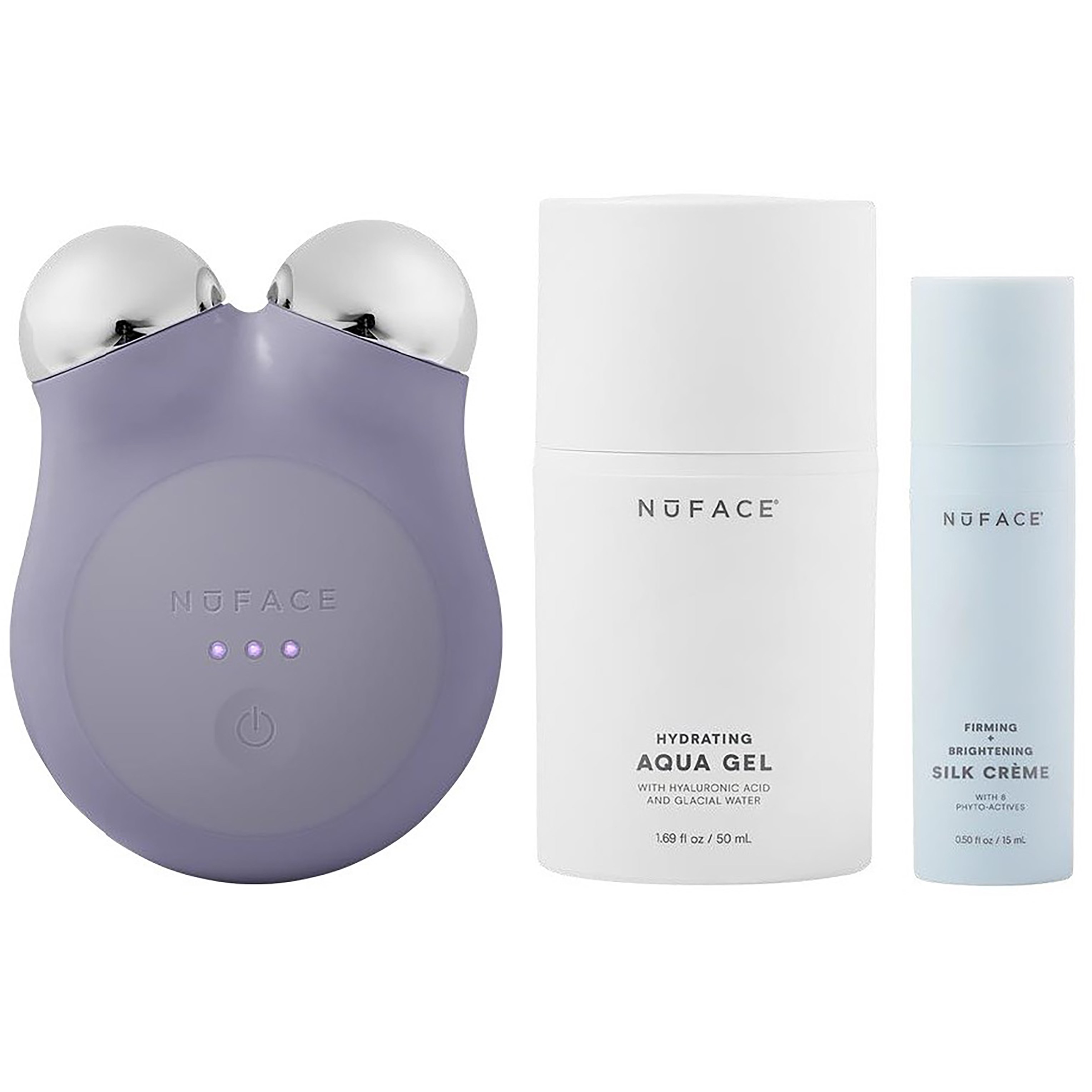 NuFACE Mini+ Smart Petit Facial Toning Kit Violet Dusk