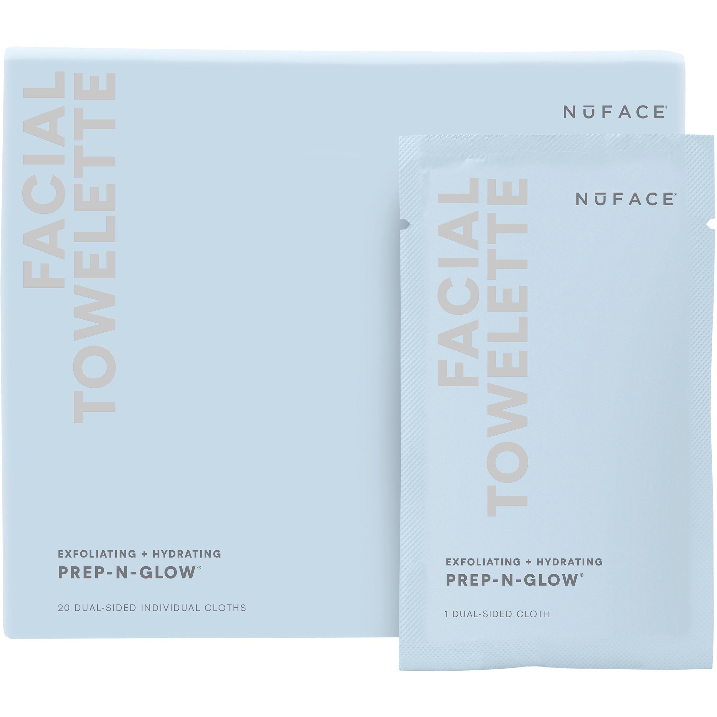 NuFACE Prep-N-Glow Cleansing Cloth 20 st