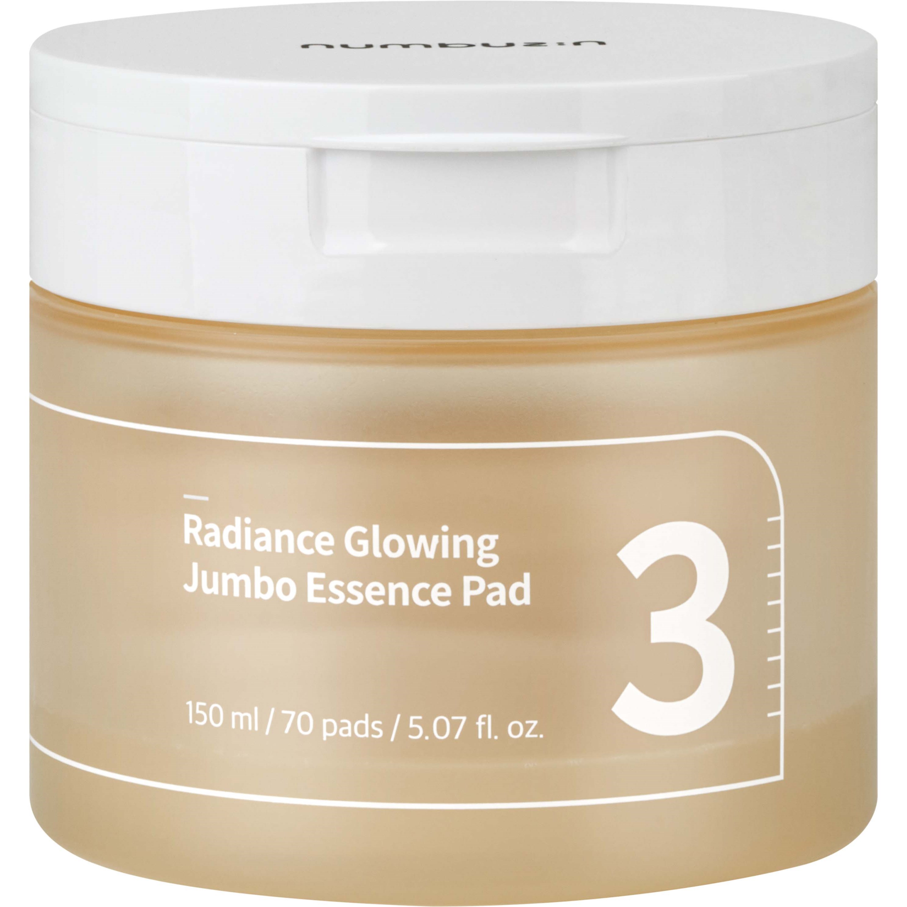 numbuzin No.3 Radiance Glowing Jumbo Essence Pad (70 pads) 150 ml billede