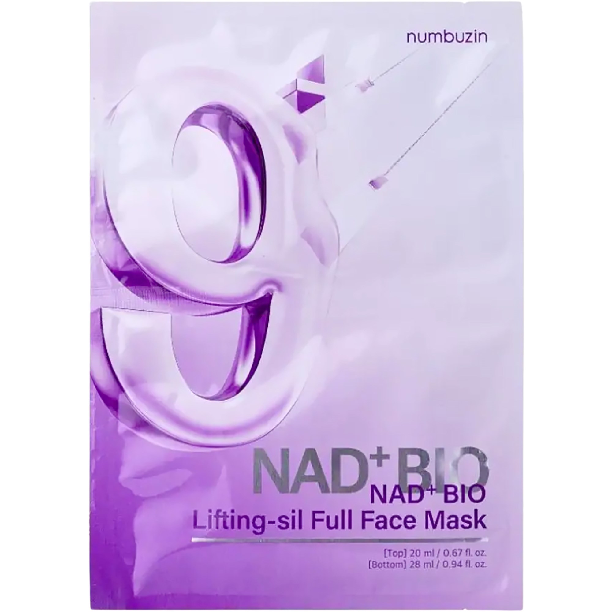 numbuzin No.9 NAD+ Bio Lifting-Sil Full Face Pack Sheet 48 ml