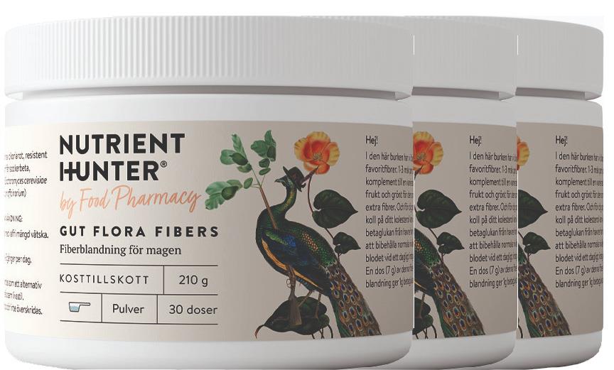Nutrient Hunter by Food Pharmacy Gut Flora Fibers 3-pack