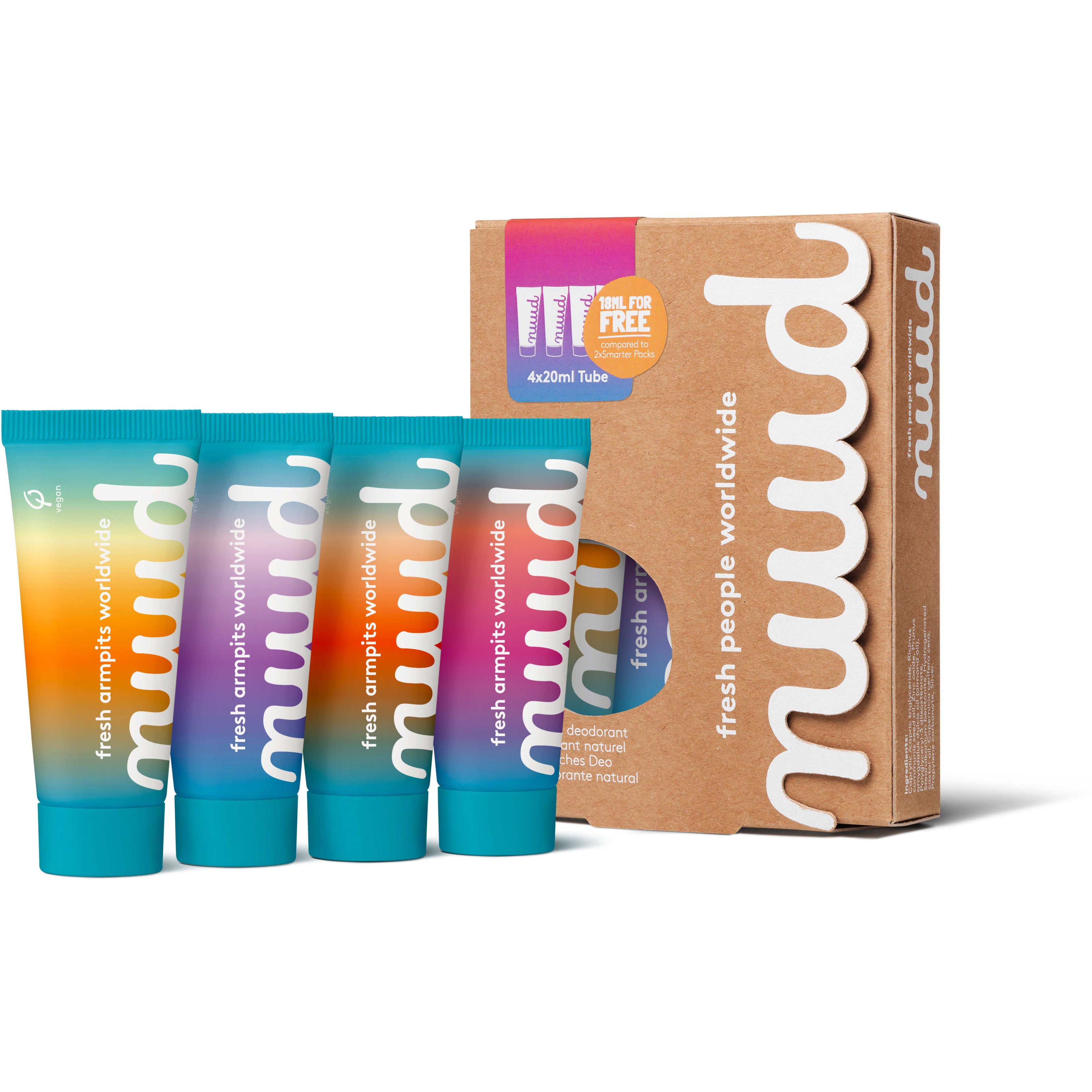 nuud Natural Deodorant Sunrise Family Pack