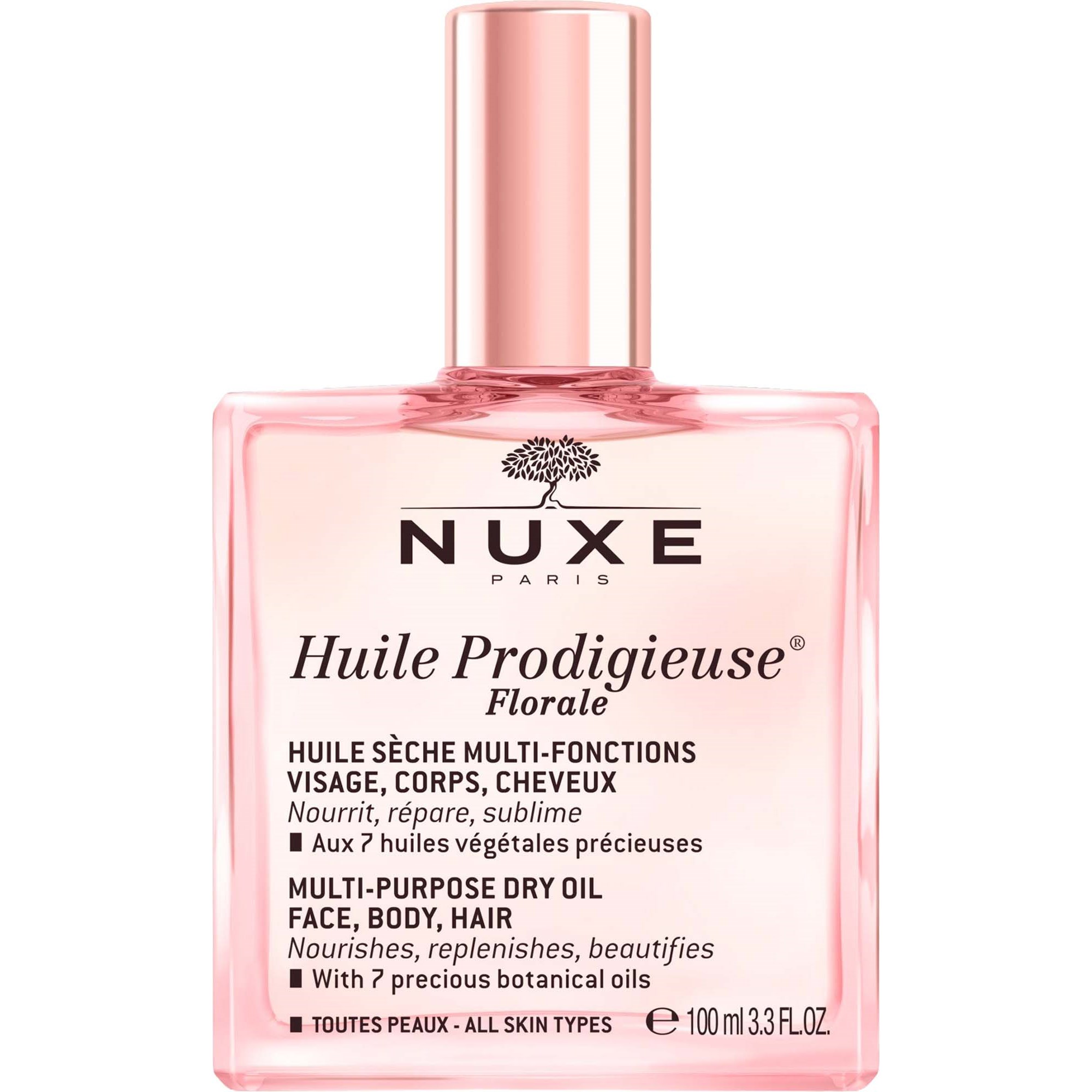 Nuxe paris huile prodigieuse florale multi-purpose dry oil face body hair all skin types 100ml